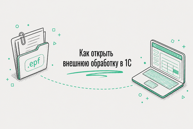 Как открыть внешнюю обработку в 1С 8.3