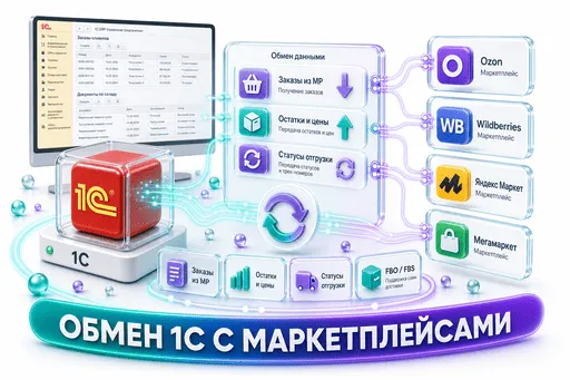 Обмен 1С с маркетплейсами