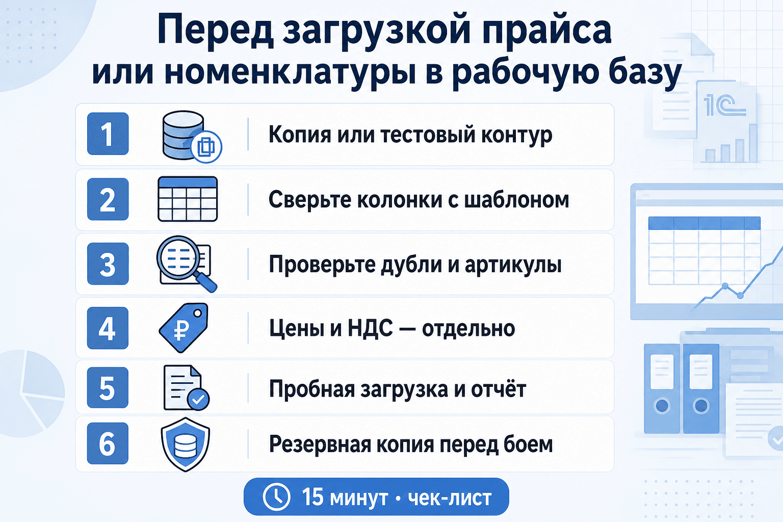 Как загрузить прайс или номенклатуру из Excel в 1С