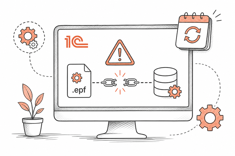 После обновления 1С не работает внешняя обработка: что проверить